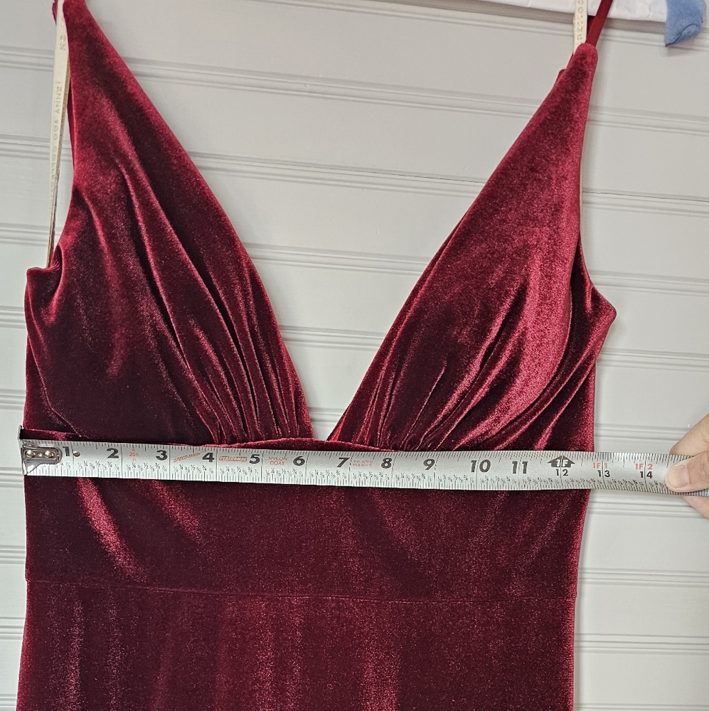Jenny Yoo Mari Dark Berry Velvet Dress, sz4 - Picture 8 of 16